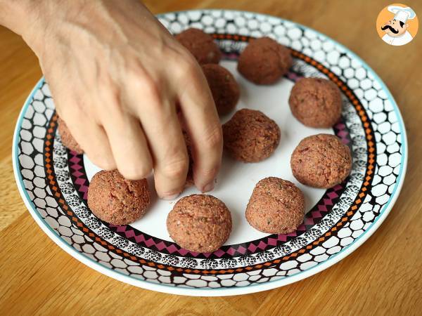 Almôndegas vegetarianas de seitan com molho de tomate - Preparação Passo 3