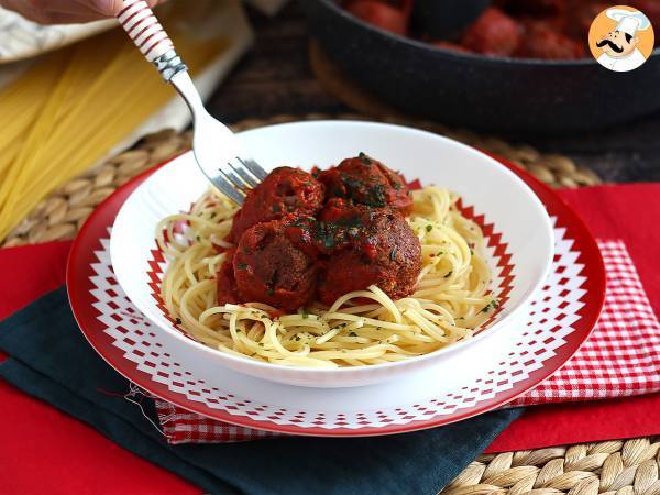 Almôndegas vegetarianas de seitan com molho de tomate - Preparação Passo 6