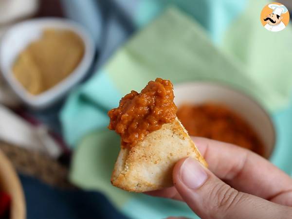 Chips de pão pita, receita express - Preparação Passo 5