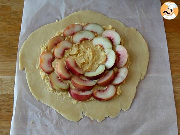 Tarte rústica de pêssego e alecrim - Preparação Passo 5