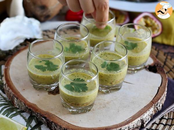 Ceviche de ostras: leite de tigre e maracujá - Preparação Passo 5