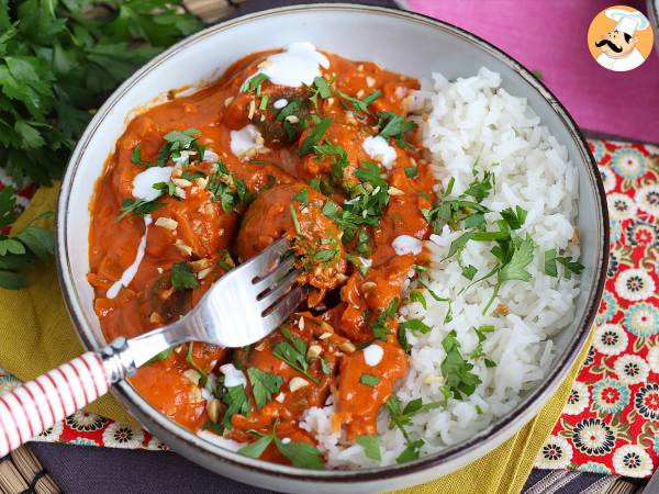 Almôndegas veganas de grão de bico com molho de tomate e coco (versão Malai Kofta vegano) - Preparação Passo 6