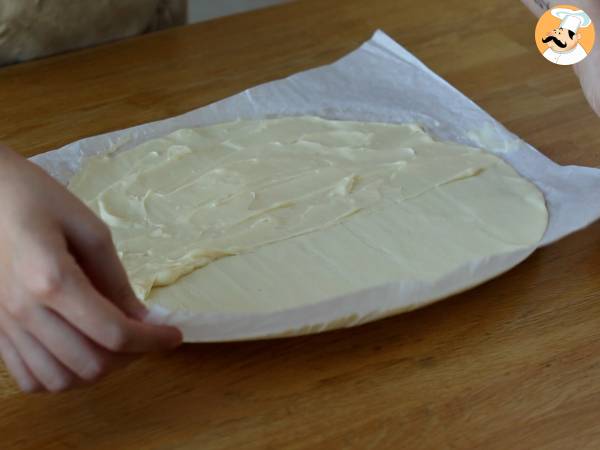 Torcidos folhados e recheados com creme pasteleiro - Preparação Passo 5