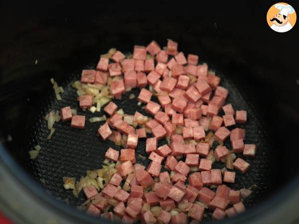 Arroz cantonês na panela de pressão - Preparação Passo 3