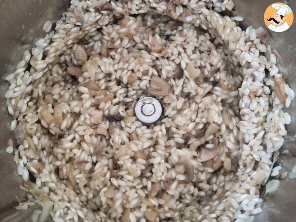 Risotto de cogumelos super rápido na Bimby(Thermomix) - Preparação Passo 2