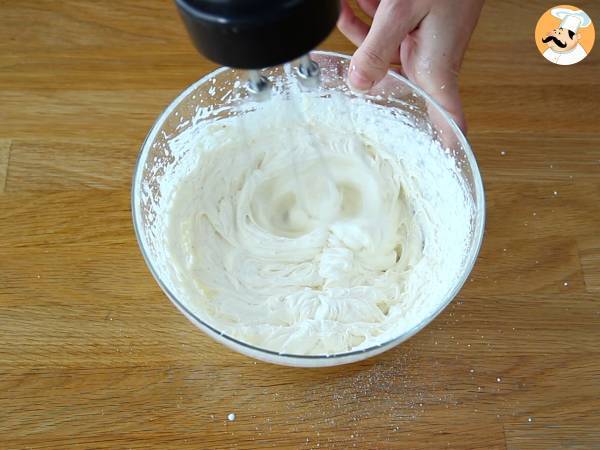 Brownie no copinho coberto com creme mascarpone - Preparação Passo 4