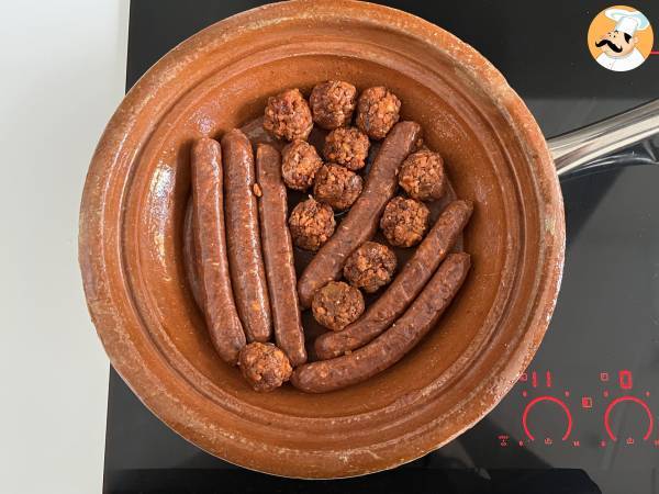 Tajine de carne e legumes - Preparação Passo 1