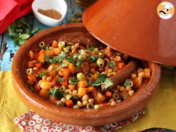 Tajine de carne e legumes - Preparação Passo 7