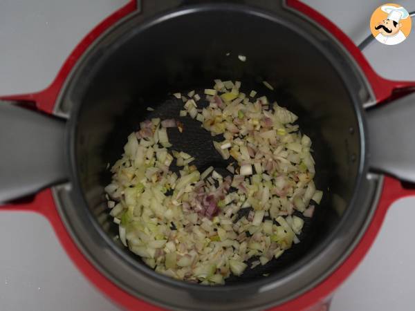 Risotto de cogumelos na pressão - Preparação Passo 2