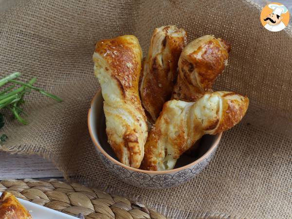 Torcidos folhados com queijo, versão gourmet! - Preparação Passo 7