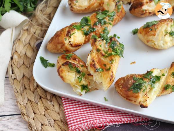 Torcidos folhados com queijo, versão gourmet! - Preparação Passo 8