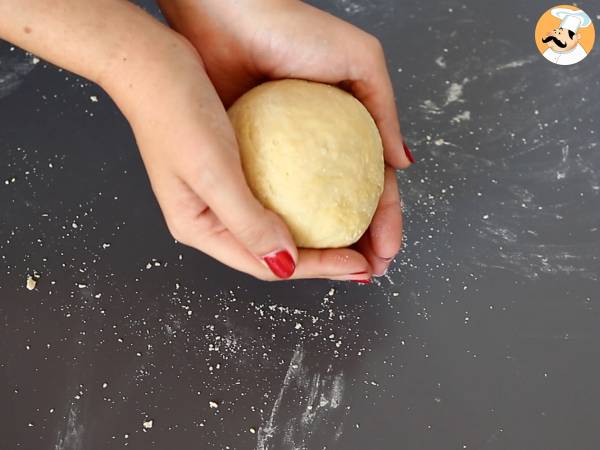 Massa de tagliatelle caseira - Preparação Passo 3