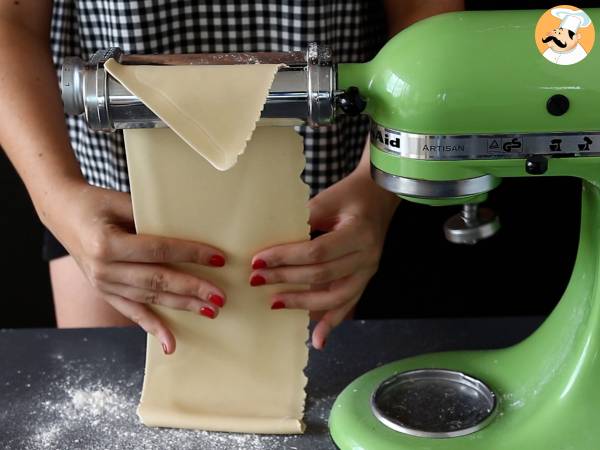 Massa de tagliatelle caseira - Preparação Passo 5