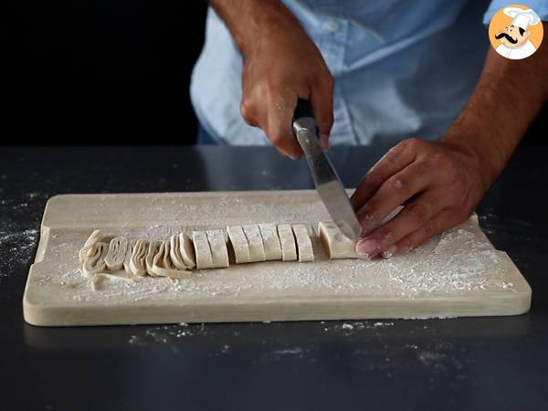 Massa de tagliatelle caseira - Preparação Passo 6