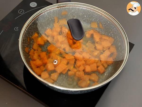 Molho de abóbora com ricotta para massas e recheios - Preparação Passo 2