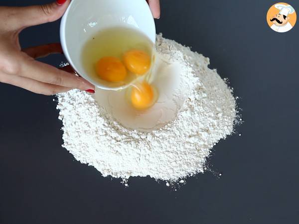 Caramelle, o ravioli italiano em forma de bombom, recheado com abóbora e ricota! - Preparação Passo 1