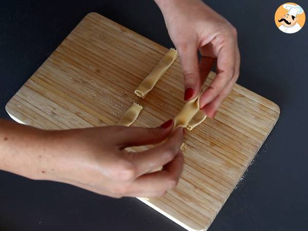 Caramelle, o ravioli italiano em forma de bombom, recheado com abóbora e ricota! - Preparação Passo 12