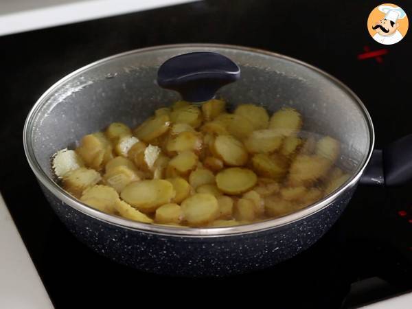 Ovos rotos (huevos rotos) sem fritura e mais saudável - Preparação Passo 2