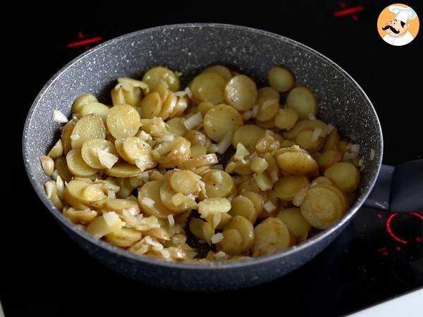 Ovos rotos (huevos rotos) sem fritura e mais saudável - Preparação Passo 3