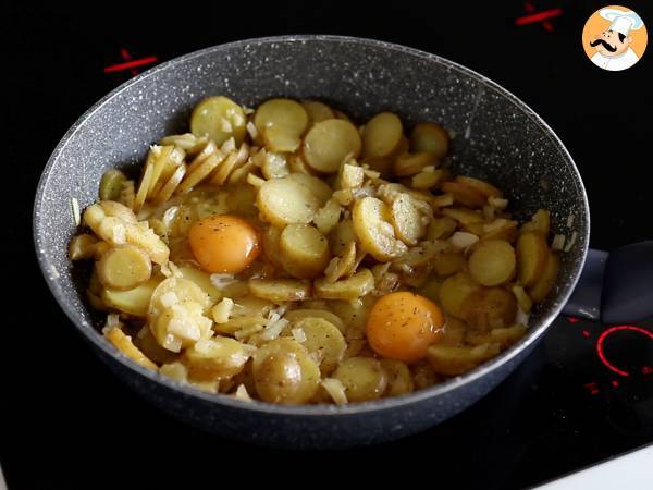 Ovos rotos (huevos rotos) sem fritura e mais saudável - Preparação Passo 4