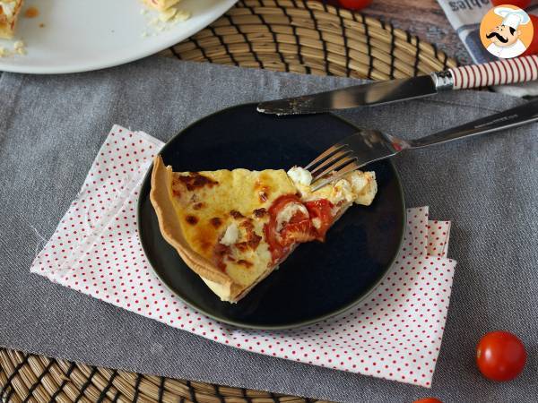 Quiche de tomate e queijo curado, altamente delicioso e perfumado! - Preparação Passo 6