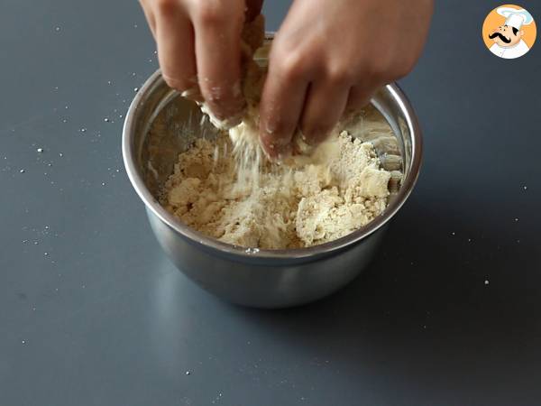 Crumble de damascos, uma receita crocante por fora e macia por dentro! - Preparação Passo 3