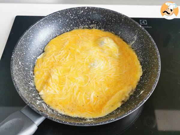 Omelete de queijo, pronta em 5 minutos! - Preparação Passo 5