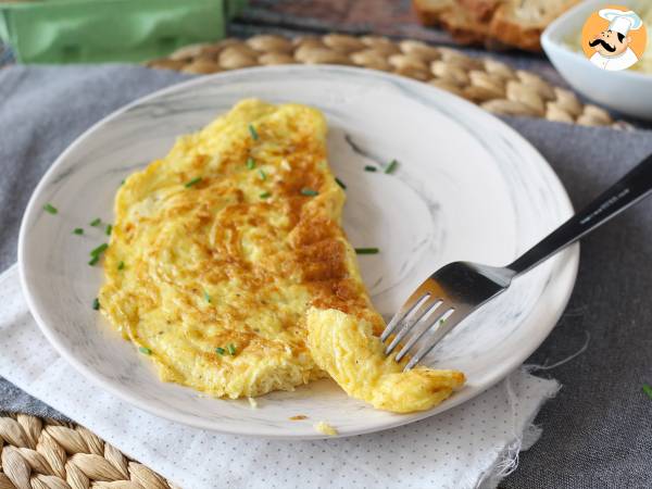 Omelete de queijo, pronta em 5 minutos! - Preparação Passo 6