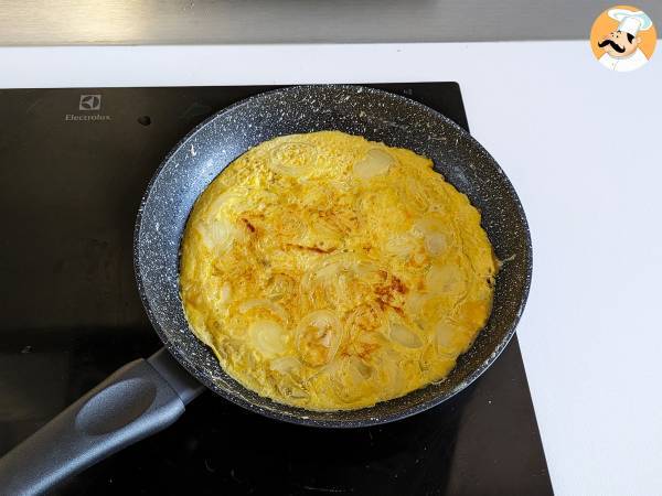 Frittata de cebola, a omelete italiana rápida no preparo! - Preparação Passo 6