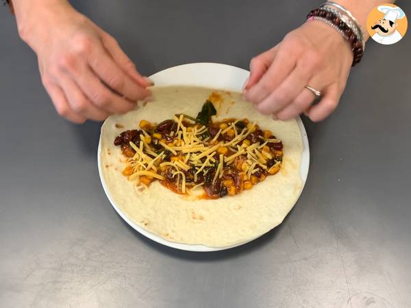 Enchiladas vegetarianas - Preparação Passo 3