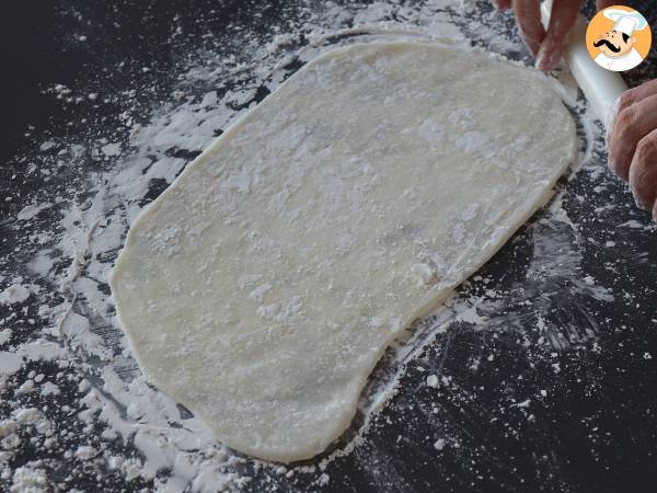 Mochi recheado com manteiga de amendoim - Preparação Passo 7