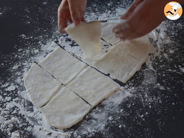 Mochi recheado com manteiga de amendoim - Preparação Passo 8