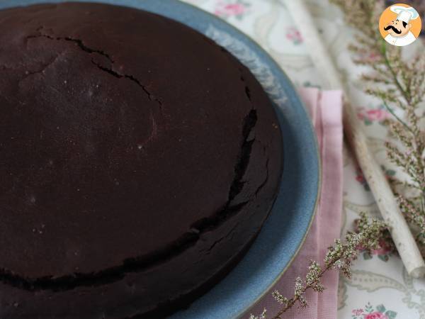 Bolo de chocolate sem lactose e sem batedeira - Preparação Passo 6