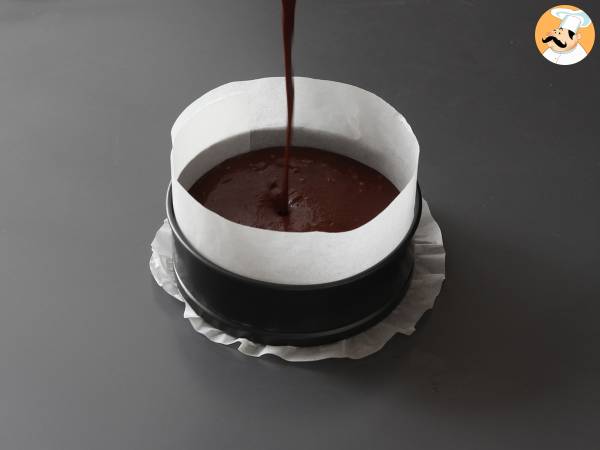 Fudge de chocolate com pera, o doce americano feito com 2 ingredientes - Preparação Passo 5