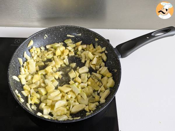 Macarrão cremoso com curgete (abobrinha) e iogurte grego - Preparação Passo 2