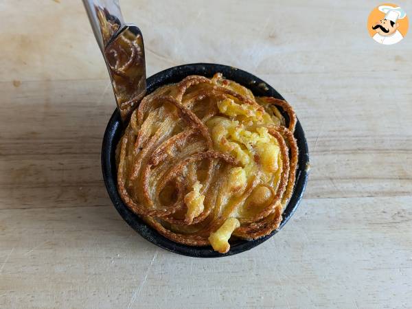 Omelete de espaguete na Air Fryer - Preparação Passo 7