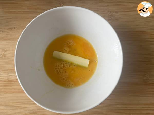 Fritas de abobrinha (curgete) na Air Fryer - Preparação Passo 3