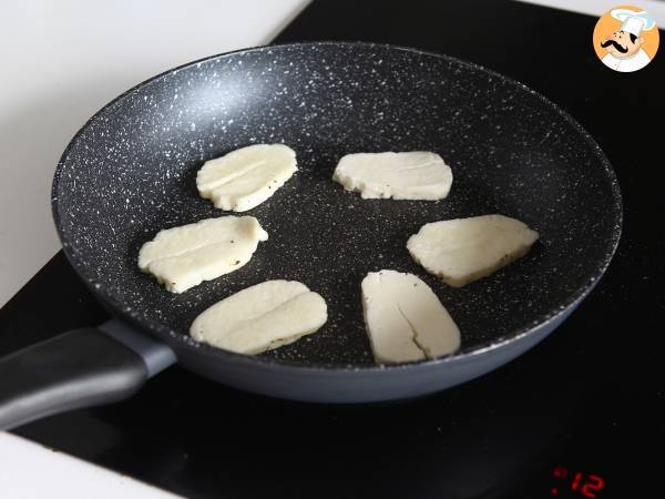 Gyros com queijo halloumi, uma versão vegetariana do sanduíche grego! - Preparação Passo 3