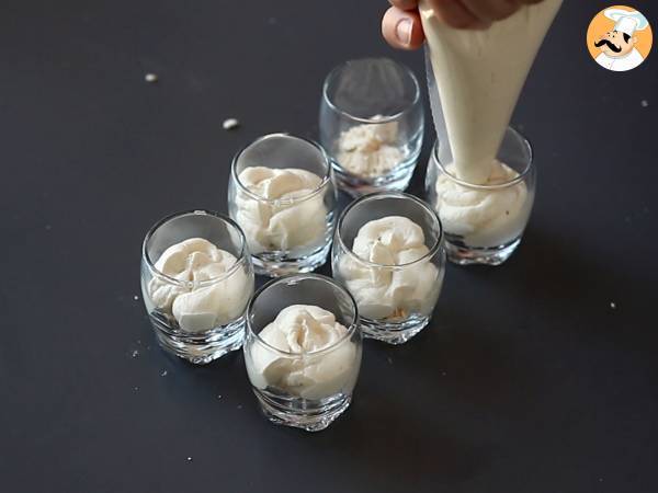 Copinho de creme de castanha e mascarpone - Preparação Passo 9