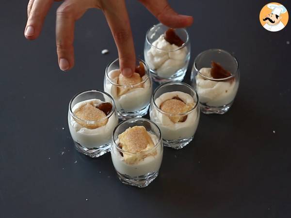 Copinho de creme de castanha e mascarpone - Preparação Passo 10