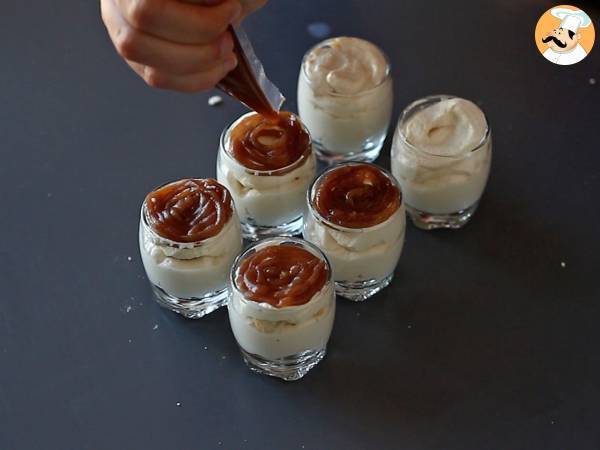 Copinho de creme de castanha e mascarpone - Preparação Passo 12