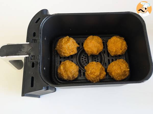 Bolinhos de abóbora na Air Fryer - Preparação Passo 6