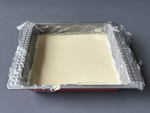 Doce marroquino Rkhama com amendoim e chocolate, fácil e sem forno - Preparação Passo 5