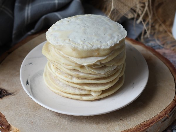 Panqueca vegana com ovo de linhaça: macia, simples e saudável - Preparação Passo 9