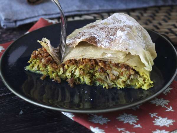Pastel marroquino de frango (bastilla): crocante, agridoce e cheio de especiarias - Preparação Passo 16