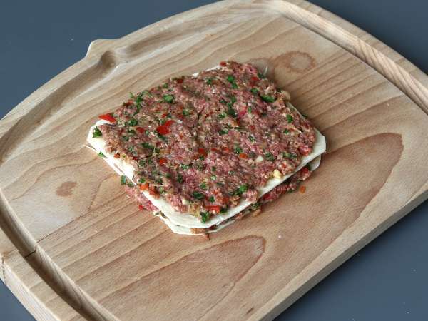 Espetos kebab de tortilha com carne moída na Air Fryer: crocantes e irresistíveis - Preparação Passo 5