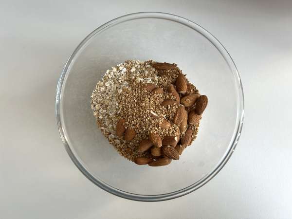 Como fazer granola express na Airfryer, super crocante - Preparação Passo 1