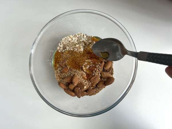 Como fazer granola express na Airfryer, super crocante - Preparação Passo 2