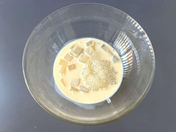 Sagu de manga com leite condensado: cremoso, tropical e irresistível - Preparação Passo 11