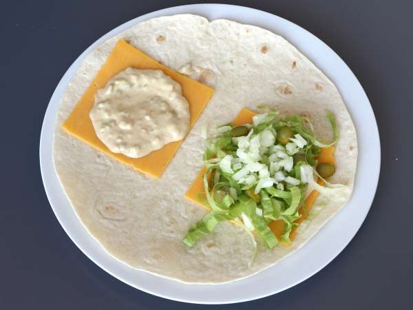 Wraps no estilo Big Mac, rápidas, práticas e econômicas - Preparação Passo 5